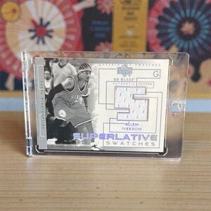 Allen Iverson Superlative Swatches Upper Deck 2004 - #SS-AI - Gem Mint 10